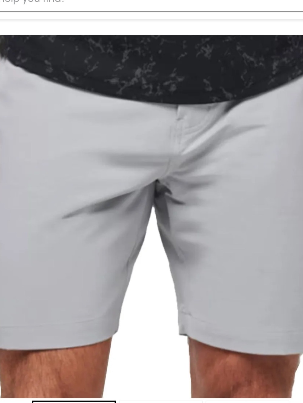 Travis Matthew ECO Tech Chino Fabric Blend 8” inseam Grey, Size 40